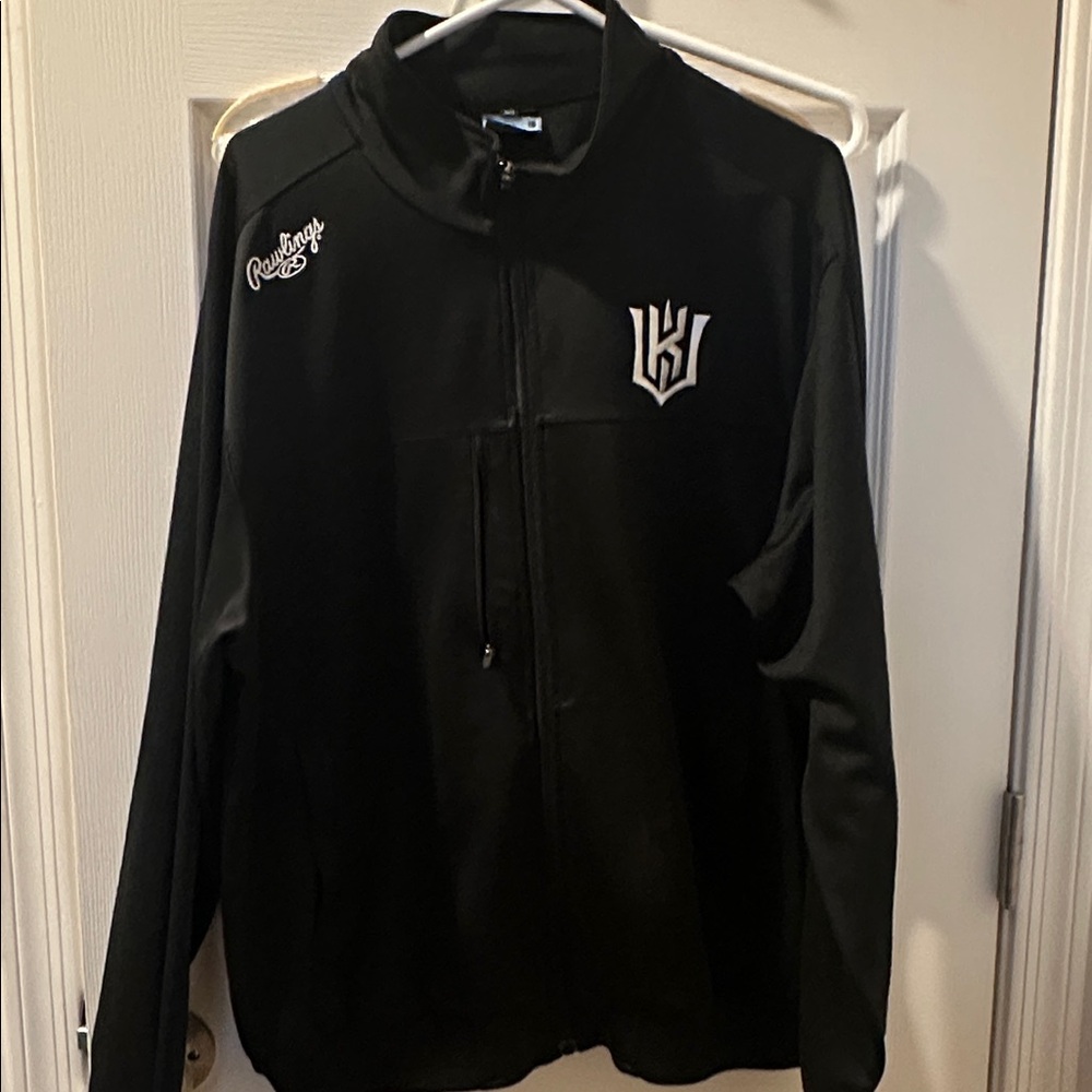 Rawlings Black Zip-Up sweatshirt large  KT  wiz baseball club